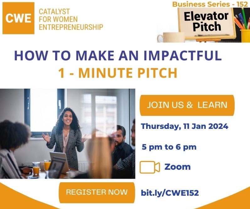 Business Series 152: Crafting Impactful 1-Minute Pitches