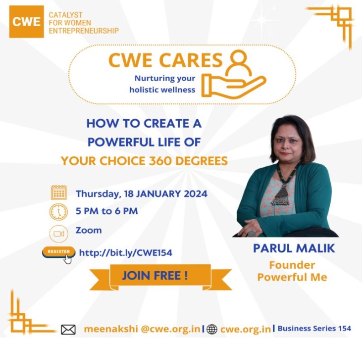 CWE CARES: How to Create a Powerful Life of Your Choice